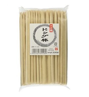 なぎプロダクツ ドッグ棒 串 15cm 100本入 業務用 アメリカンドッグ ホットドッグ フランクフルト チョコバナナ B-556