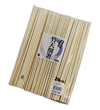 やなぎプロダクツ 竹製割箸 竹天削箸 24cm 100膳入り P-524